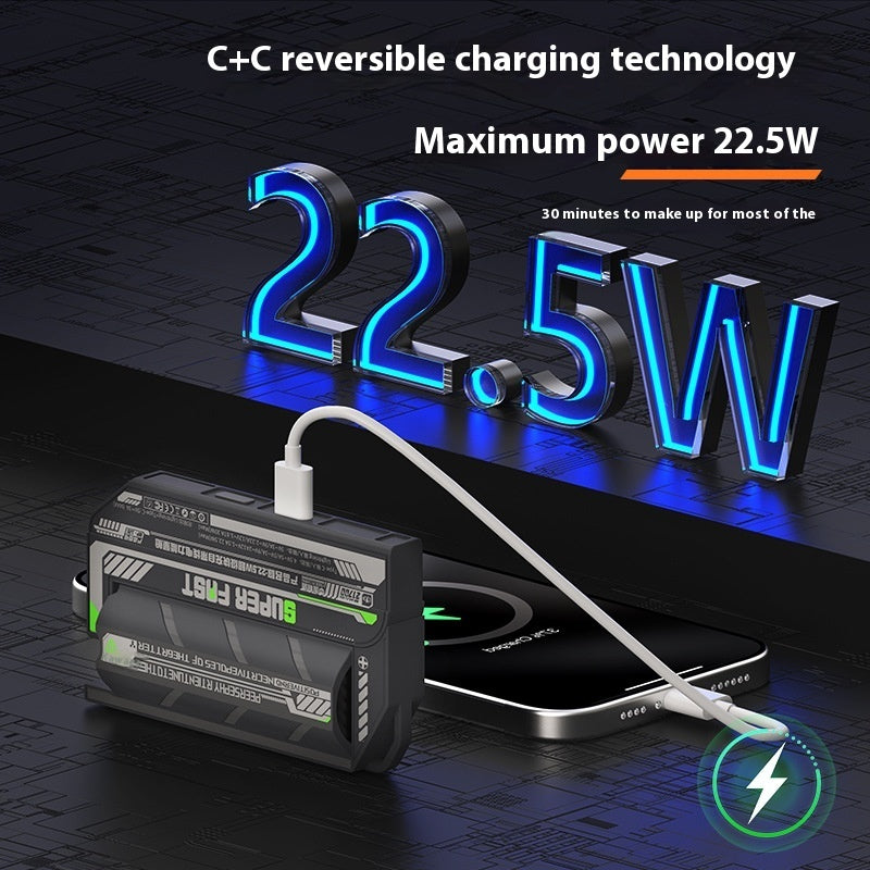 5000mAh Mobile Power Bank with Data Cable Compact Portable Charger - Teleplus mobile power bank