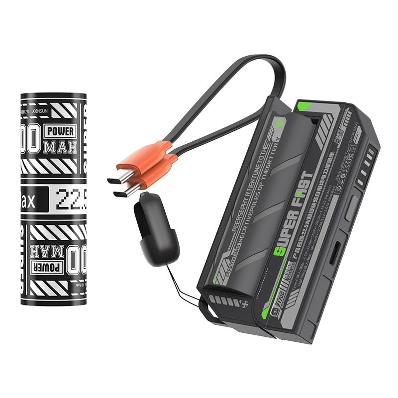 5000mAh Mobile Power Bank with Data Cable Compact Portable Charger - Teleplus mobile power bank