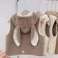 Lambswool Hooded Vest Fashionable Vest Waistcoat Outerwear