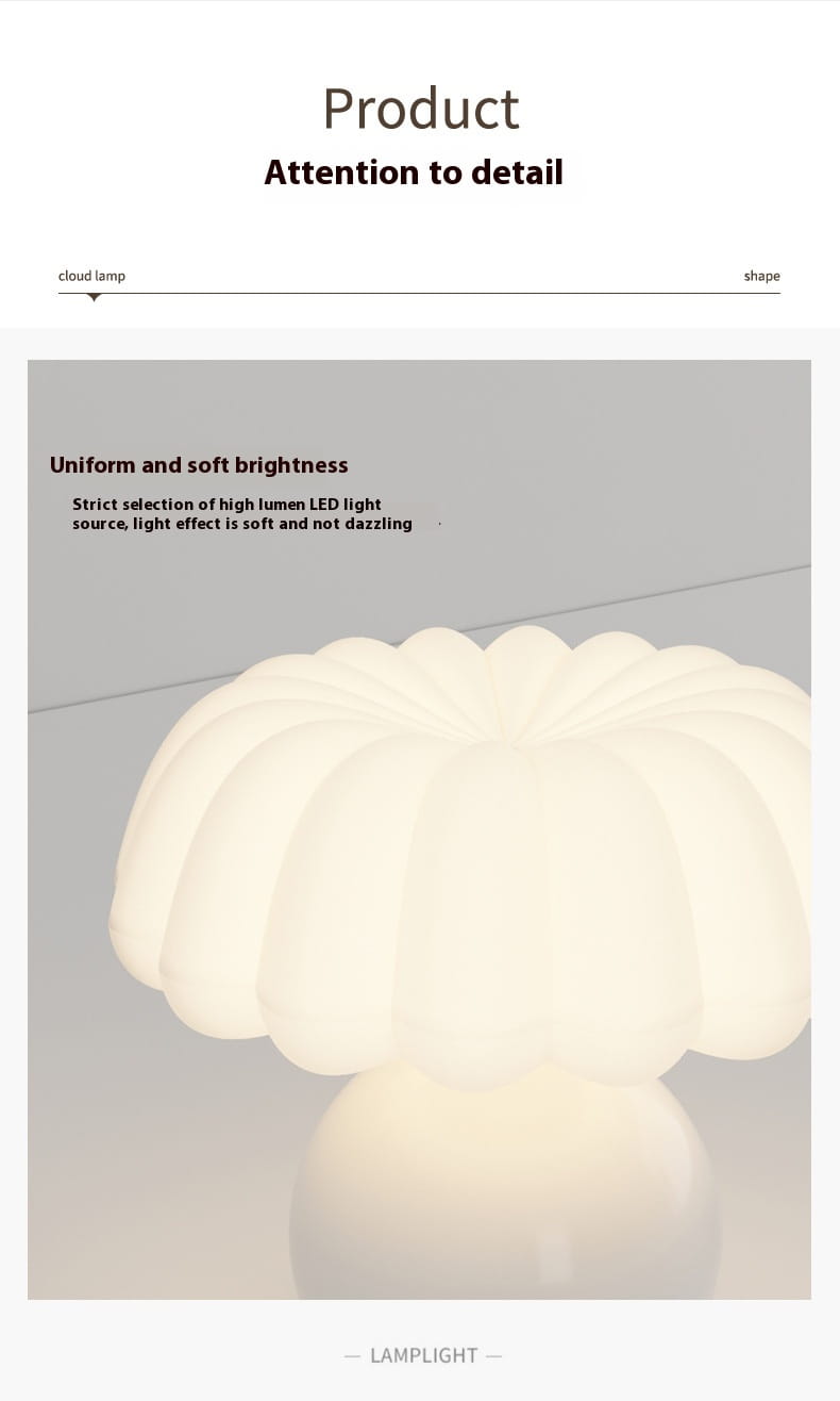 Dayuan Garden Mushroom Night Lamp with Full Spectrum Ceramic Light