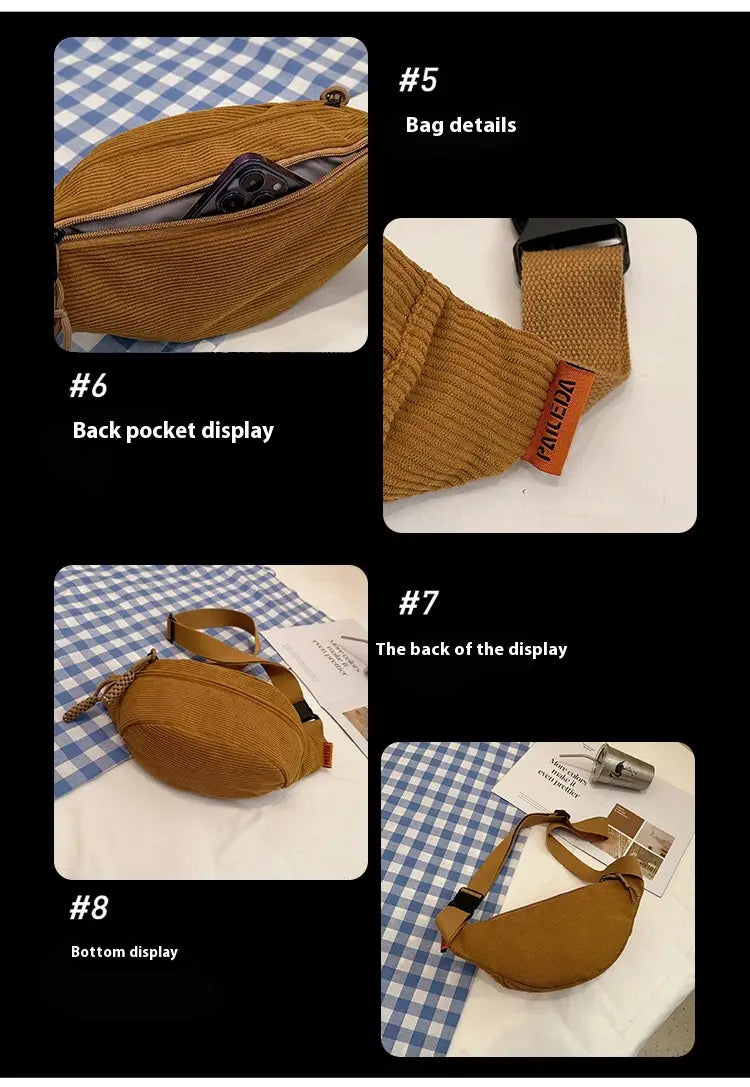 Casual Crossbody Shoulder Bag with Preppy Style and Polyester Lining