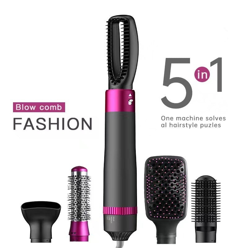 Professional 5 In 1 Hair Dryer Brush Dryer And Straightening Brush Electric Hair Styling Tool Automatic Hair Curler