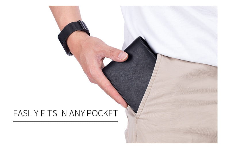 Portefeuille de violon en cuir authentique pour le support de carte de blocage RFID Slim RFID Cow Slim