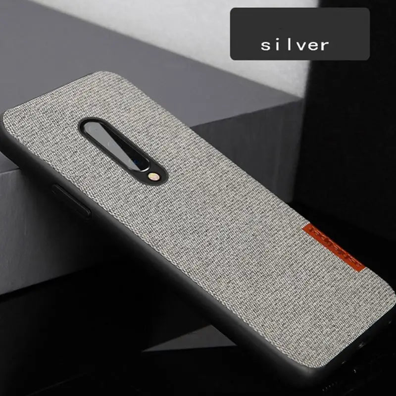 Cloth pattern anti-fall leather case