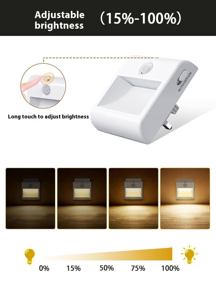 Automatic Induction Eye Light with Human Body Sensing European and American Plugs