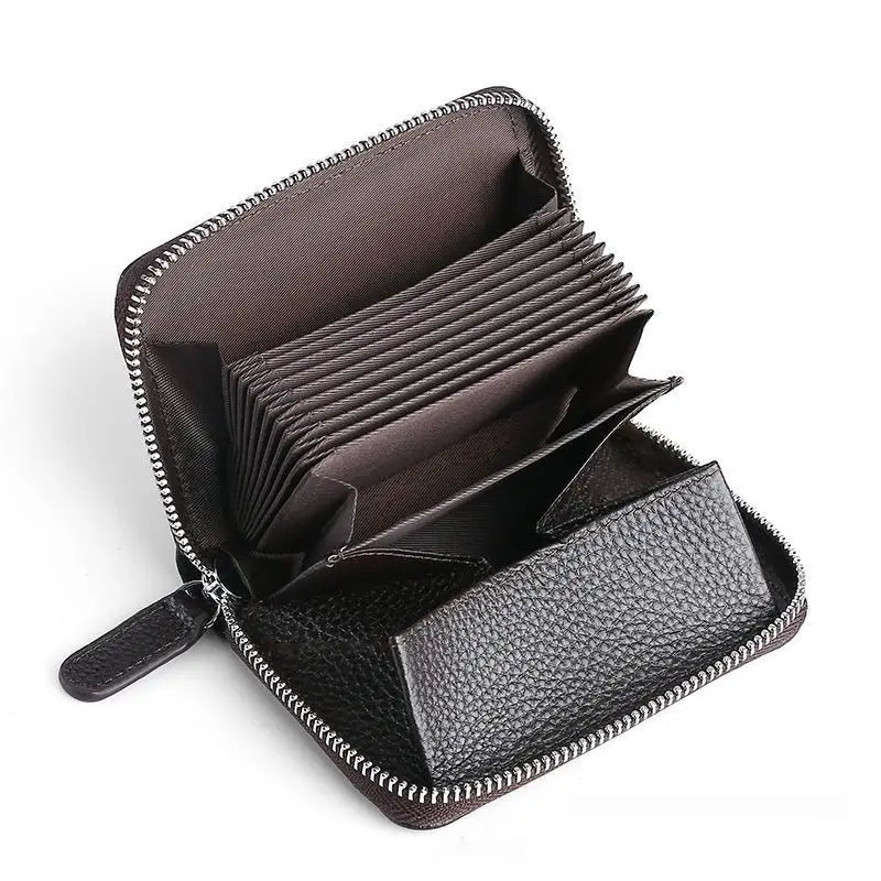 Tahke värvi nahast rahakott polüestervoodriga meestele ja naistele