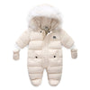 Baby Kids Jumpsuit Jas met Handschoenen  - Beige