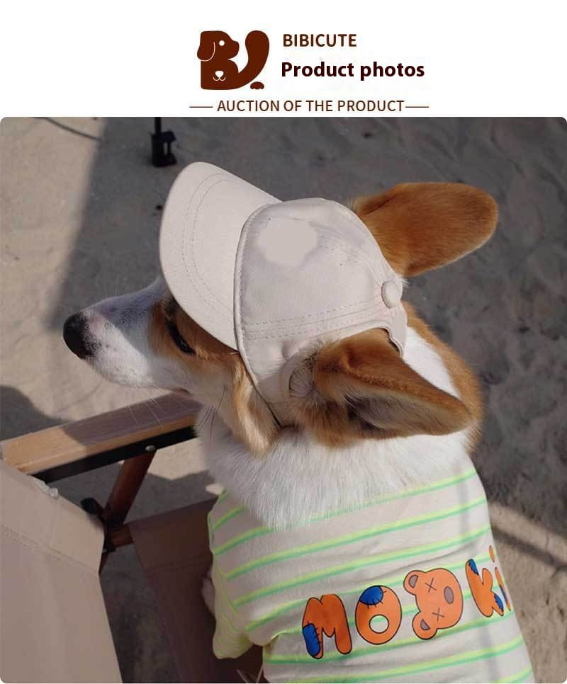 Pet Baseball Cap Verstellbarer Sonnenhut für Hunde und Katzen mehrere Farben