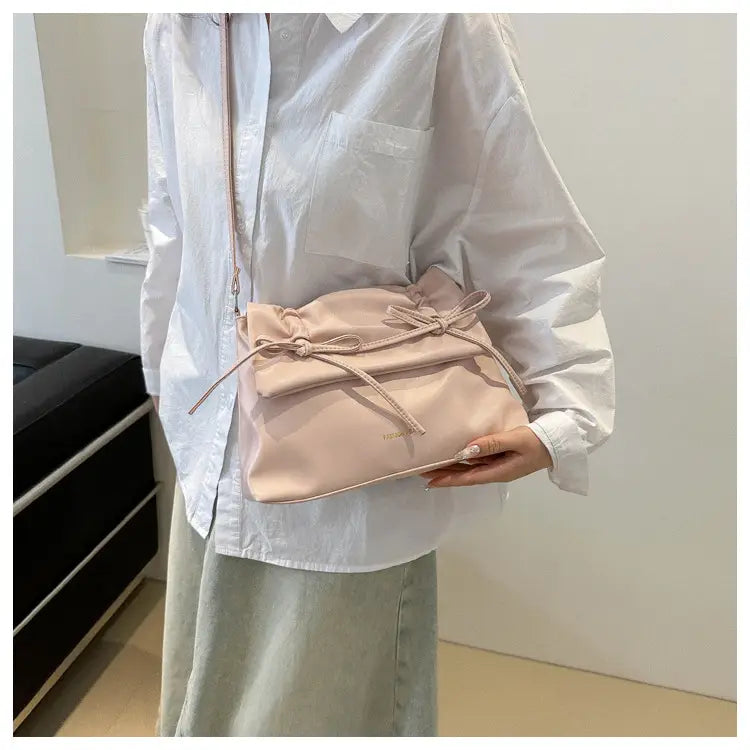 Sac à bandoulière en cuir PU avec plusieurs poches pour femmes et filles