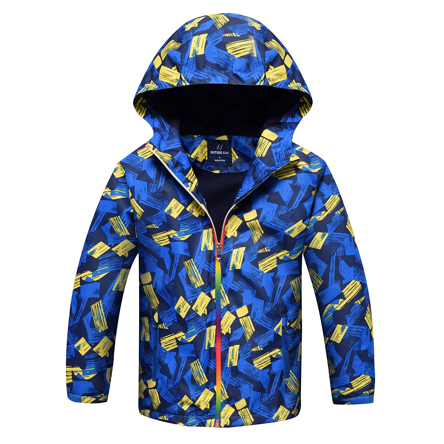 Boys’ Outdoor Sports Windbreaker With Warm Waterproof Cloth