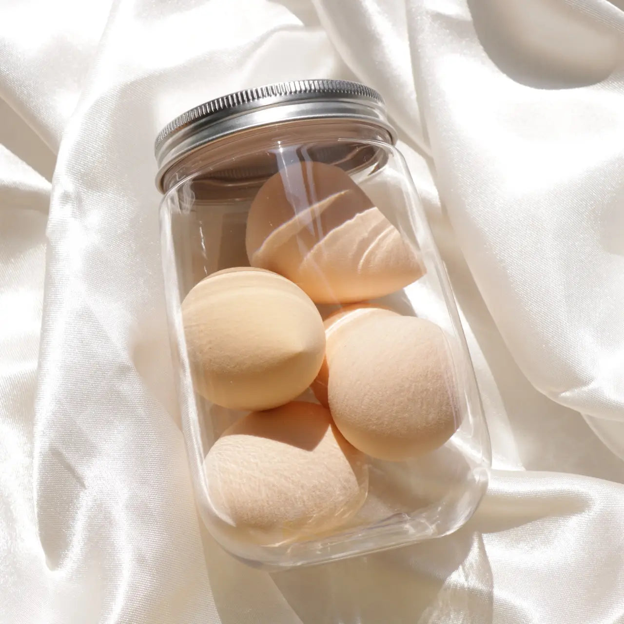 Canned Powder Puff Beauty Egg Box Makeup Sponge Set