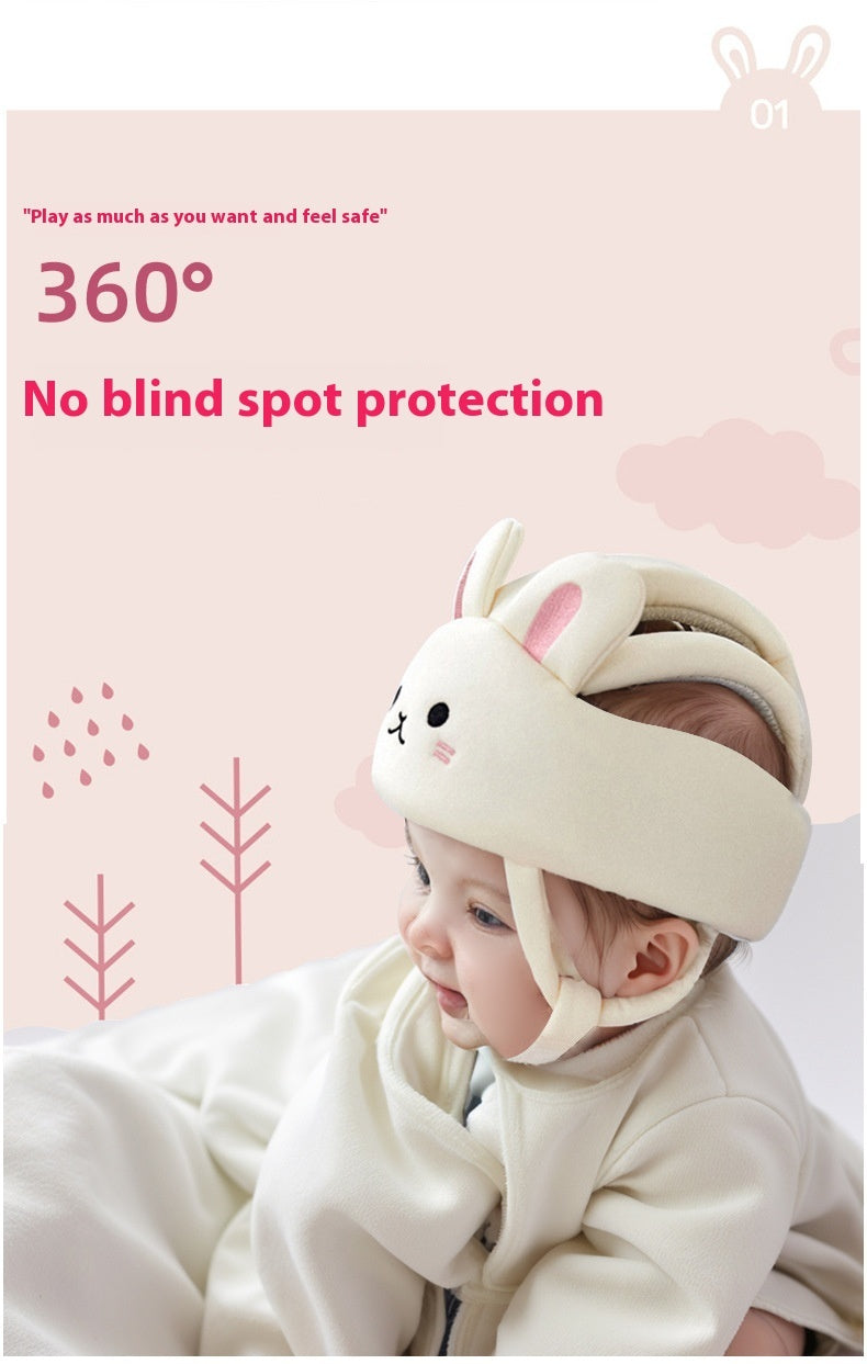 Baby Toddler Head Protection Anti-fall Hat Mesh Breathable - Fall-Proof Fun with Our Ear-Free Anti-Fall Cap