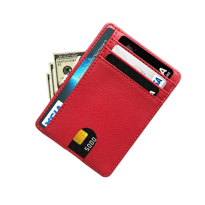 Multiple Card Slots Portable Pu Leather Credit Card Bag Card Holder - Card Holder That Holds More Than Just Your Secrets