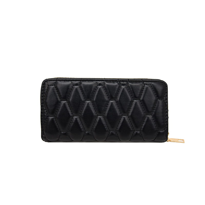 Czarno -biała walizka PU z rozciętą kieszonkową sylwetką