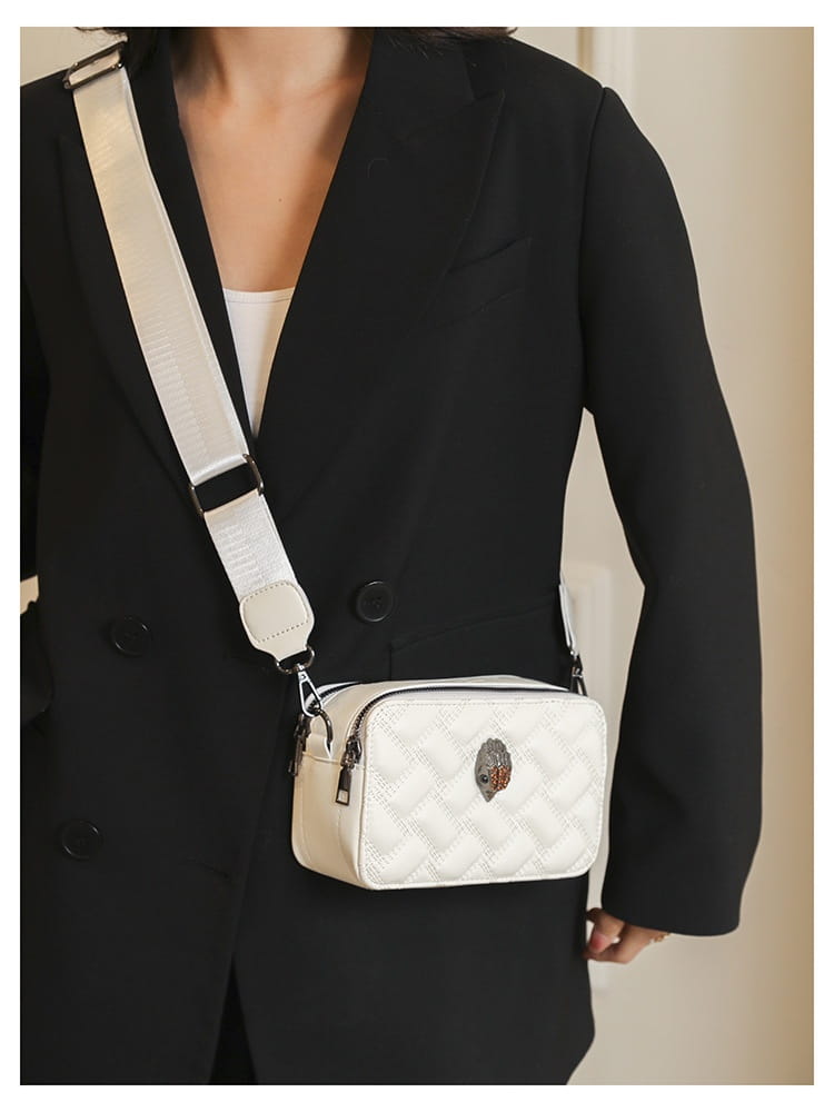 Wide Shoulder Strap Crossbody Bag with Eagle for Daily