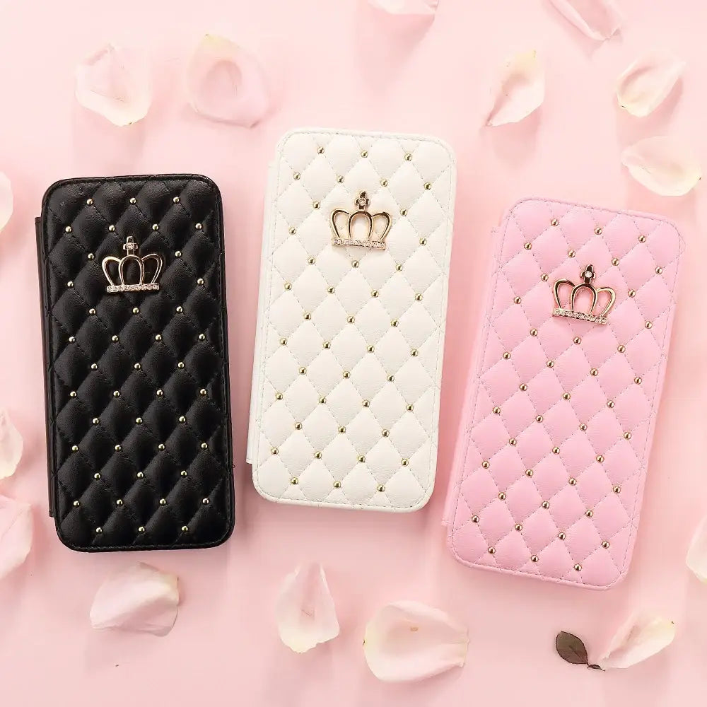 Crown Card Leather Case for Samsung Phone Case