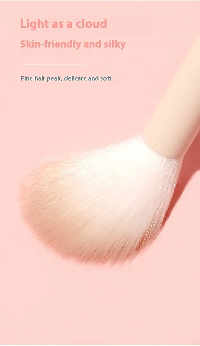 Panta tip de ochi de machiaj pentru umbră de ochi Flacără cu mâner din lemn cu mâner din lemn