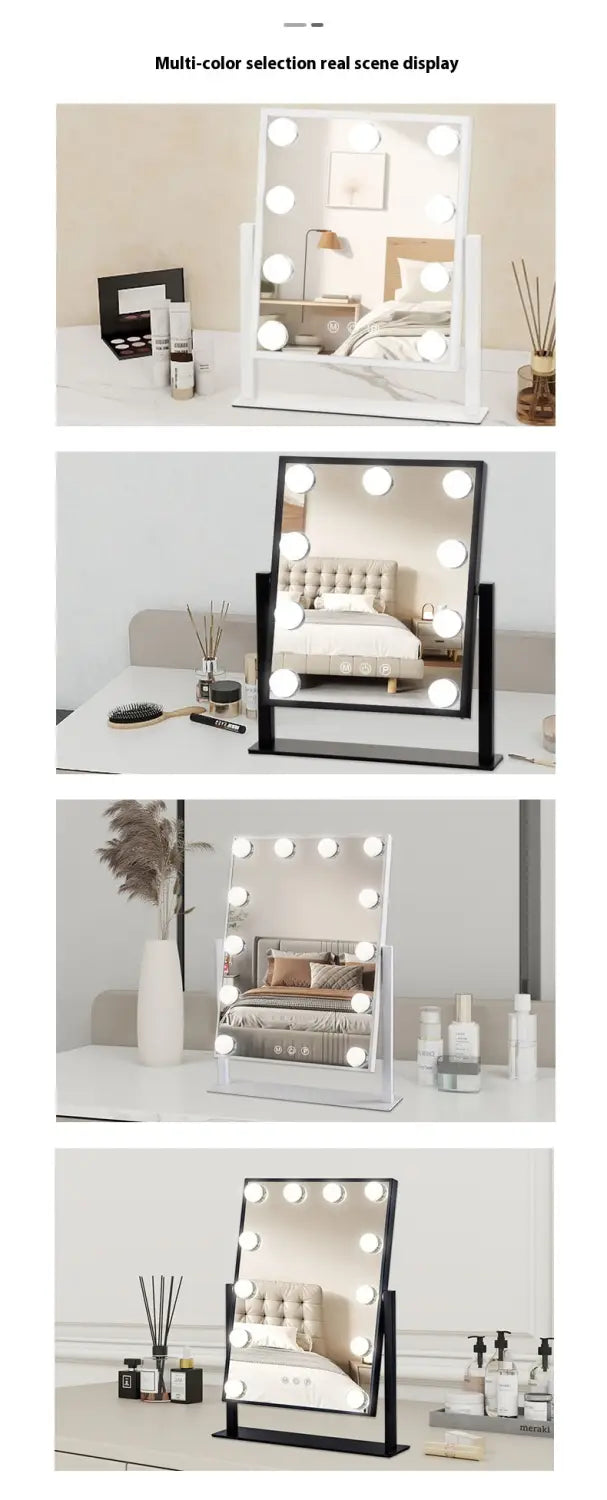 Light Mirror Desktop LED with Aluminum Frame for Living Room and Bedroom