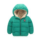 Children’s hooded and down padded jacket