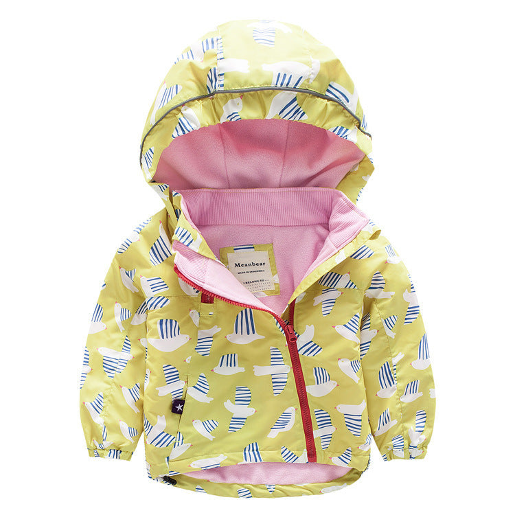 Children’s hooded trench coat