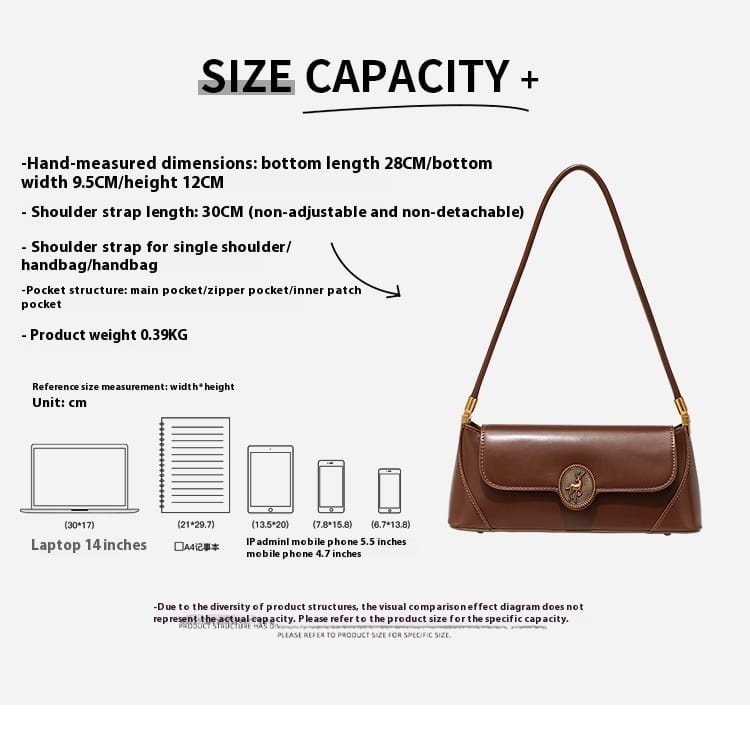 Sac à bandoulière en cuir Pu rétro pour les femmes avec une doublure douce et une poche de sandwich