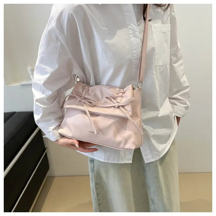 Sac à bandoulière en cuir PU avec plusieurs poches pour femmes et filles