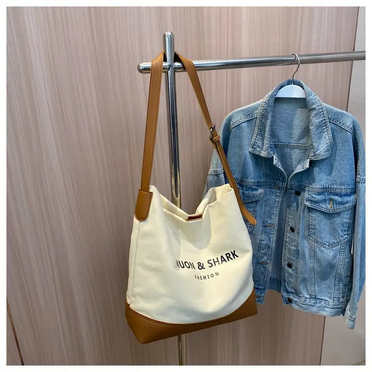 Sac fourre-tout sur toile avec poches à fermeture éclair