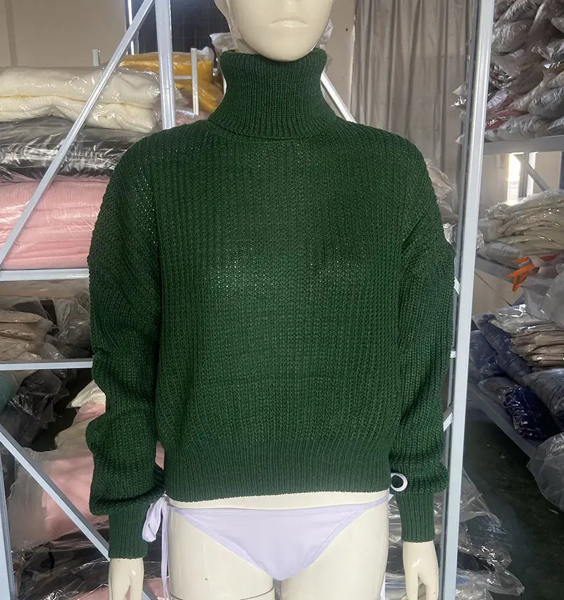 Slank passform akryl genser