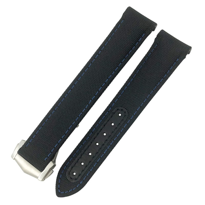 Nylon Canvas Leather Strap With Metal Buckle