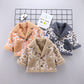 Boys and girls foreign style fur coat warm jacket