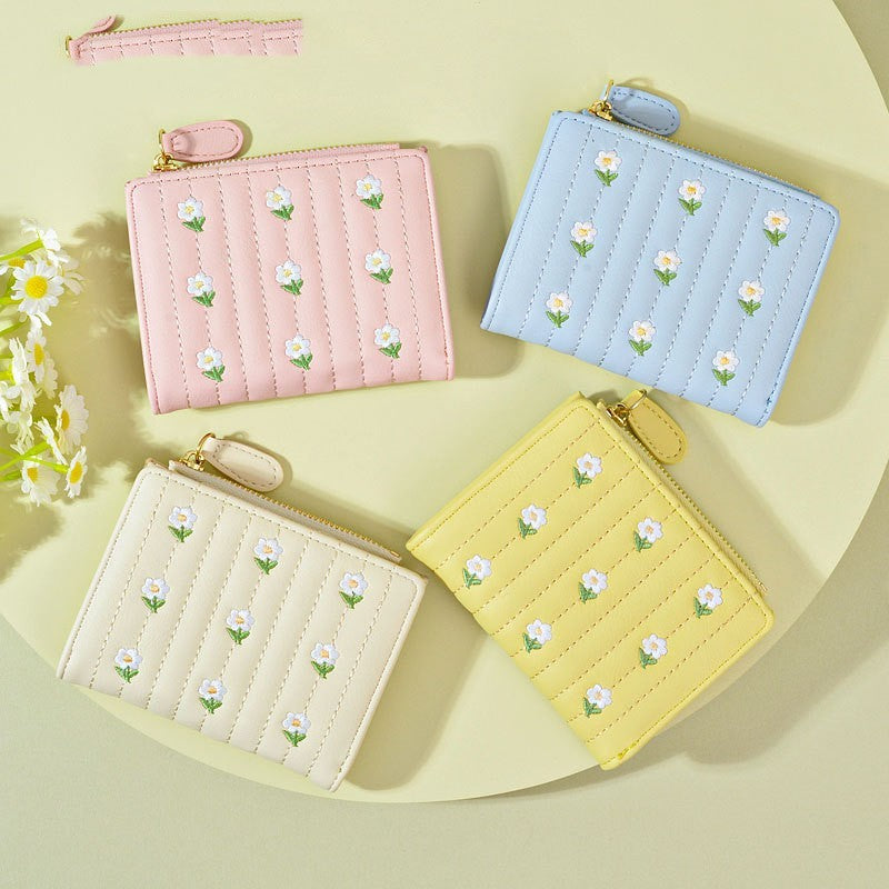 Cute Embroidered Women’s Wallet Simple And Short Off - Wallets That Are Cute Enough to Steal the Show