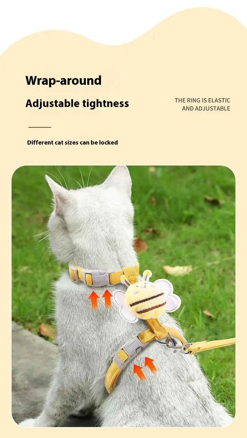 Carrera de correa para pecho de mano libre para perros y gatos Bolsa de ajuste universal