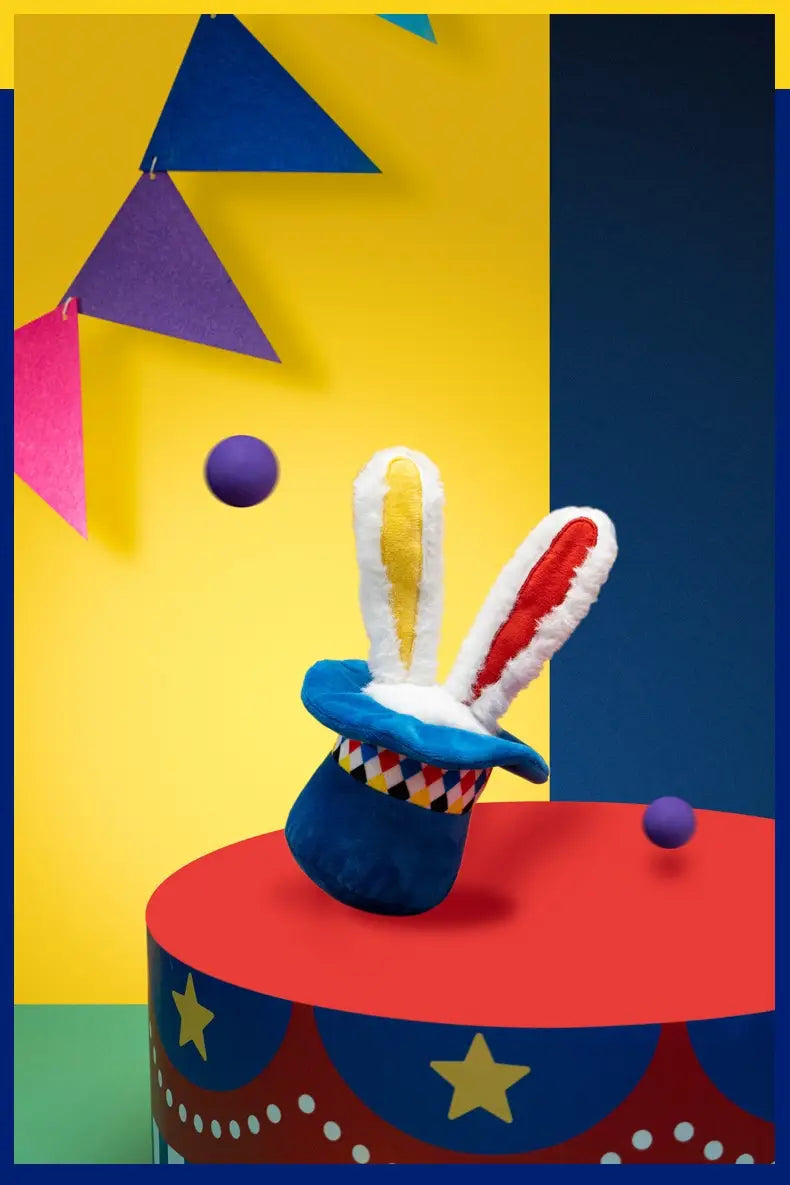 Plush Dog Toy with Squeaker Rabbit Design Interactive Pet Chew