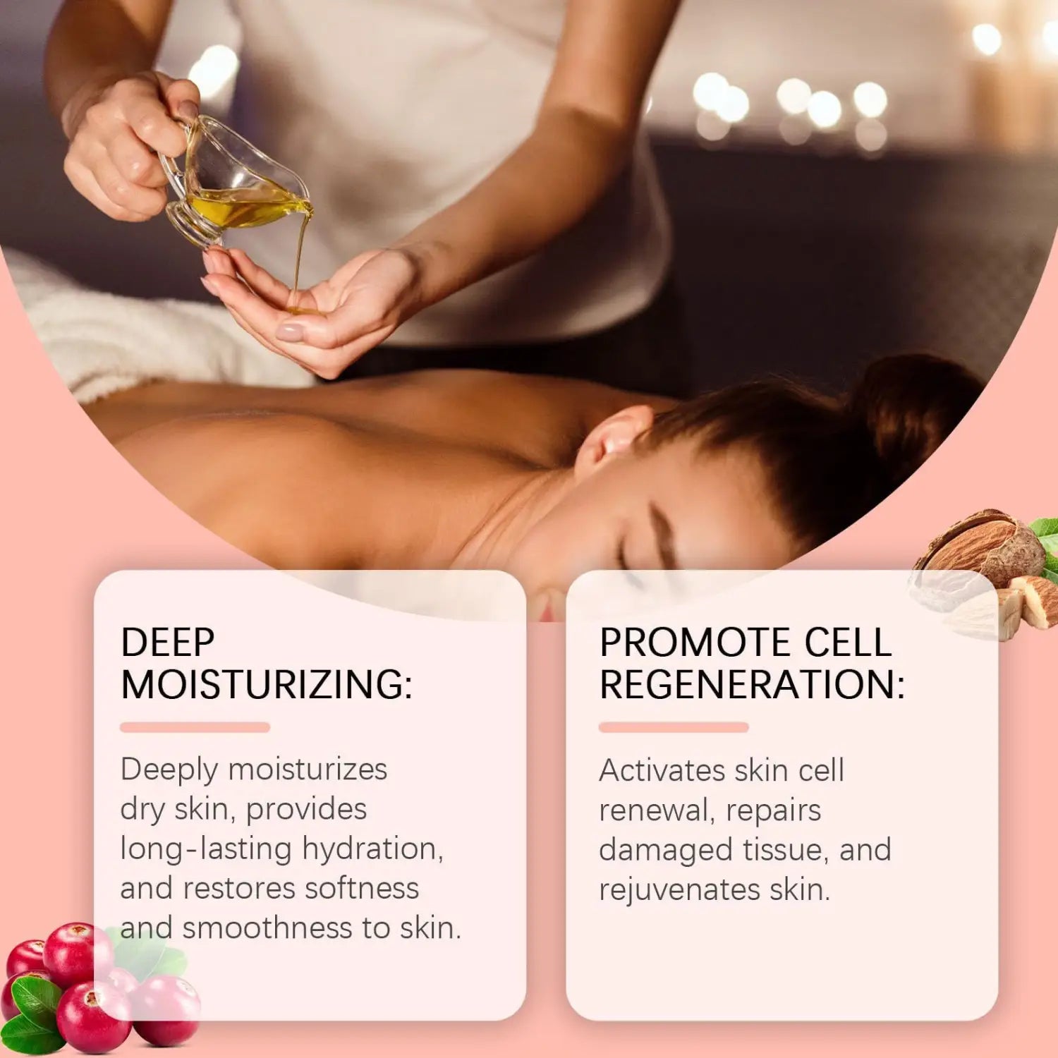 Couleur d'allaitement 1PCS 60 ml d'épilation huile pour le kit de soins du corps