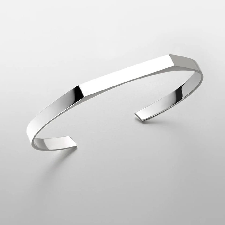 Geometric Simple Advanced Stainless Steel Light Luxury Men’s Bracelet