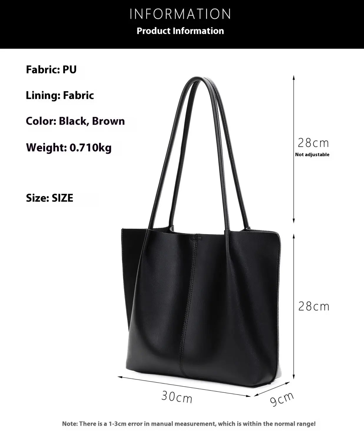 Sac à bandoulière en cuir PU avec poche sandwich et sangle double