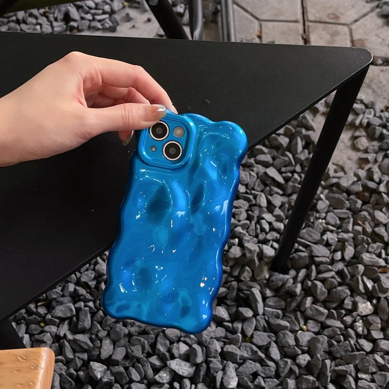 Custodia per telefono glitter in schiuma colorata per iPhone soft shell design scintillante