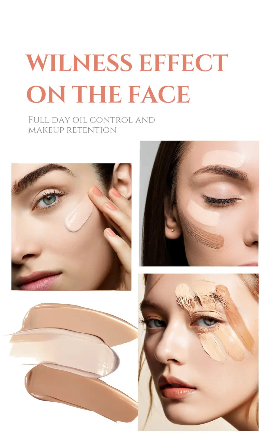 Liquid Concealer Repair Foundation for Brightening and Long-Lasting Coverage