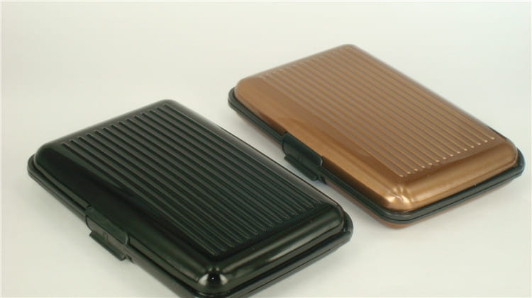 Aluminum Alloy Storage Box with Stripes for Home Organization in the United States