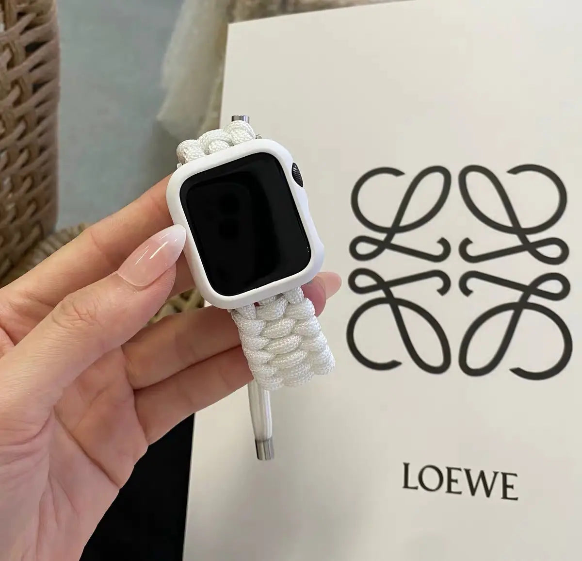 Paracord Braided Smart Watch Strap Compatible with iWatch Samsung Huawei