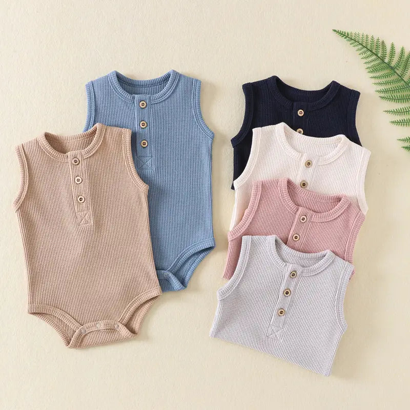 Newborn Jumpsuit Sleeveless Triangle Rompers