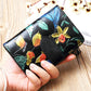 Fashion Women’s Leather Wallet Short - Chic Wallet That Blooms Like Your Style Fantasy