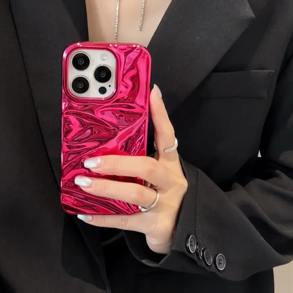 Electroplating de carcasa suave para iPhone 11 12 Pro Max Anti -Drop Fingerprint