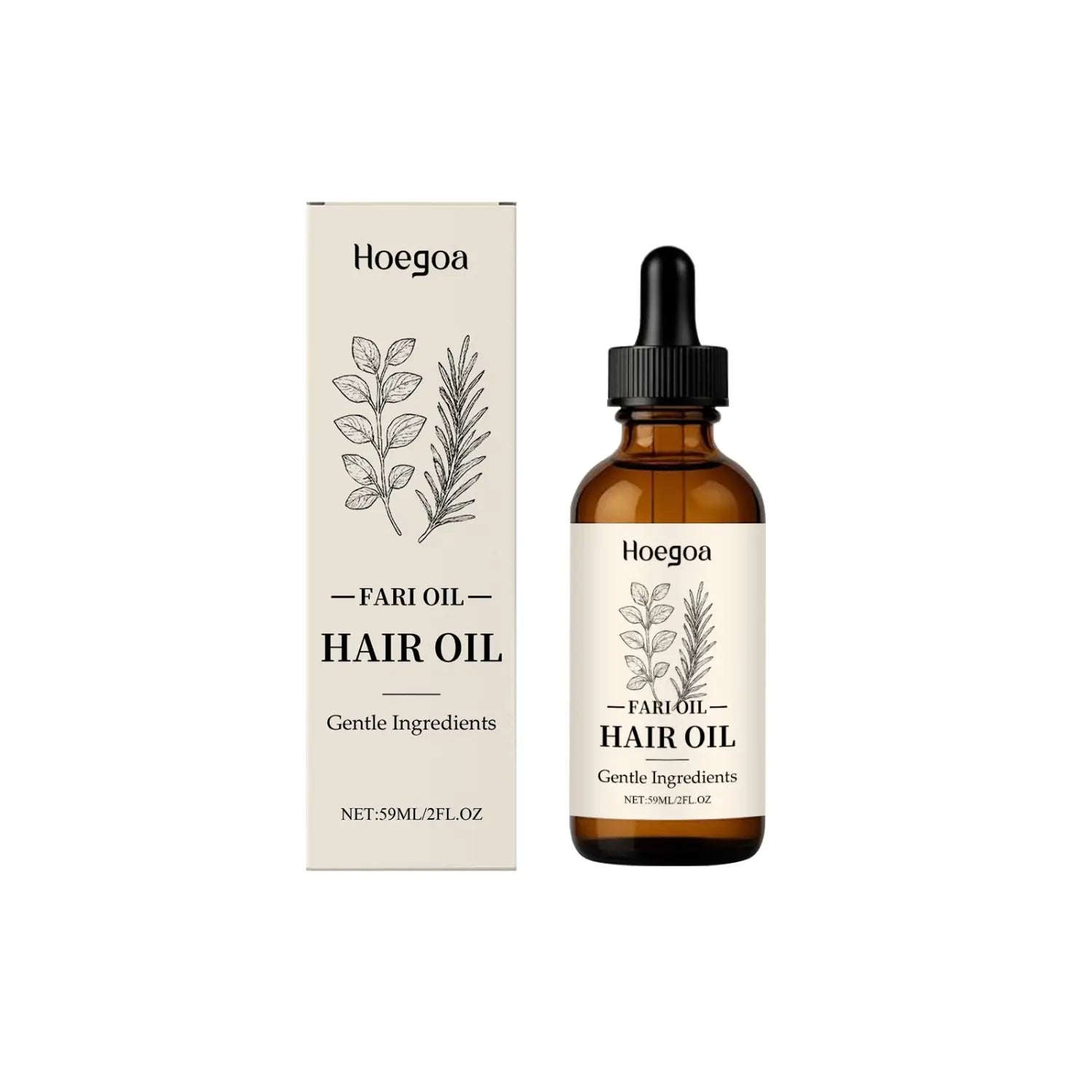 Hair Nourishing Oil with Vitamin E Ginger Root Rosemary and Tea Tree