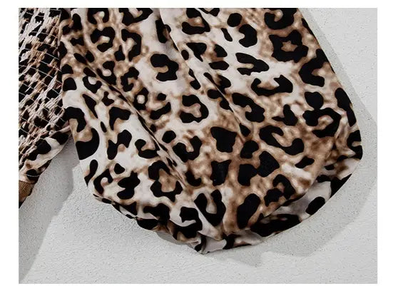 Leopard Print High Waist A-Line Skirt for Street Fashion