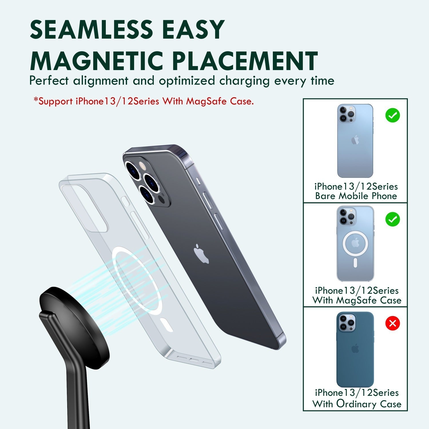 Multifunctional Desktop Phone Holder Three-in-one Magnetic Wireless Charger - Magical Wireless Charger That Holds