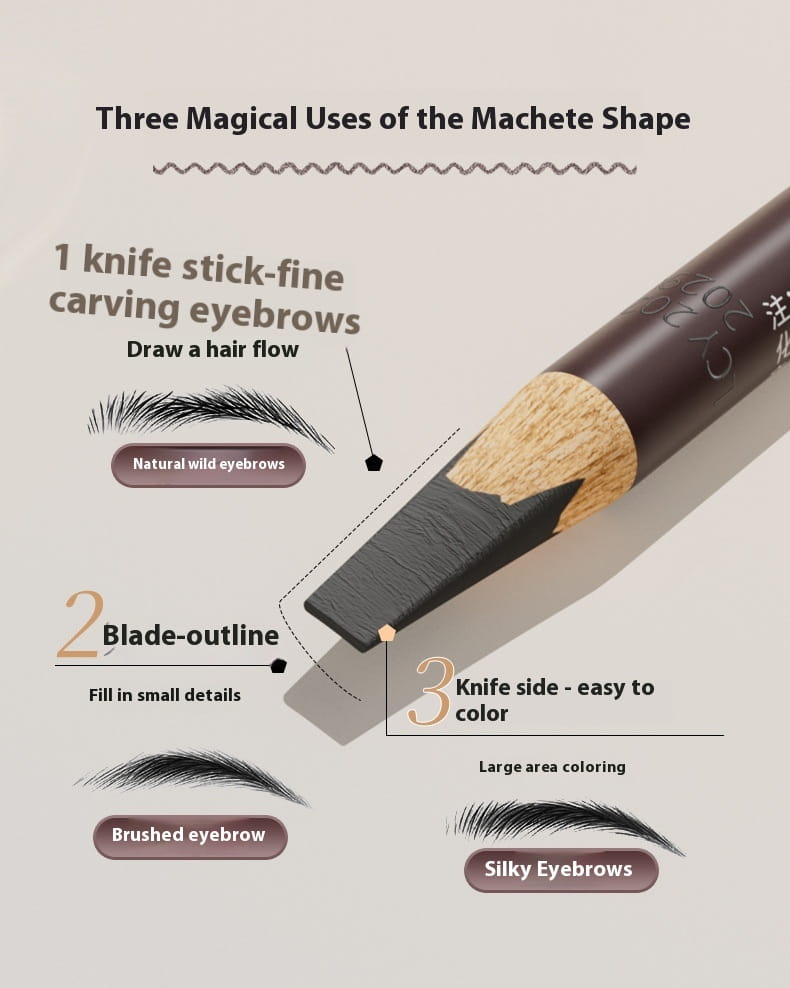 Eyebrow Pencil in Gray Brown Black for Precise Brows Makeup