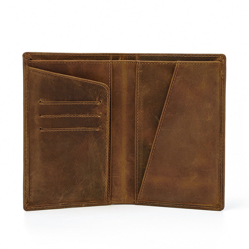 Leather Passport Mad Horse Leather Wallet - Mad Horse Wallet Where Leather Meets Passport Fun