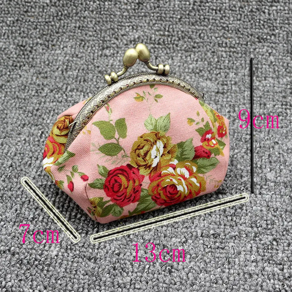 United States Coin Purse with Floral Lining for Women CHF Stylish Storage