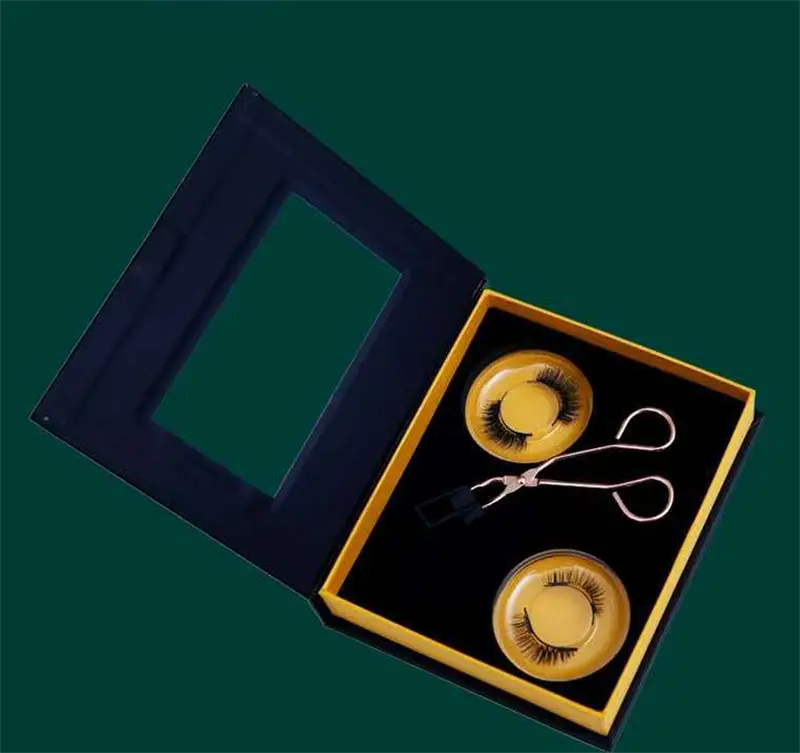 Gjenbrukbare magnetiske selvklebende øyevipper, ingen eyeliner eller lim nødvendig, falske vipper, stabile og enkle å ta på, naturlige